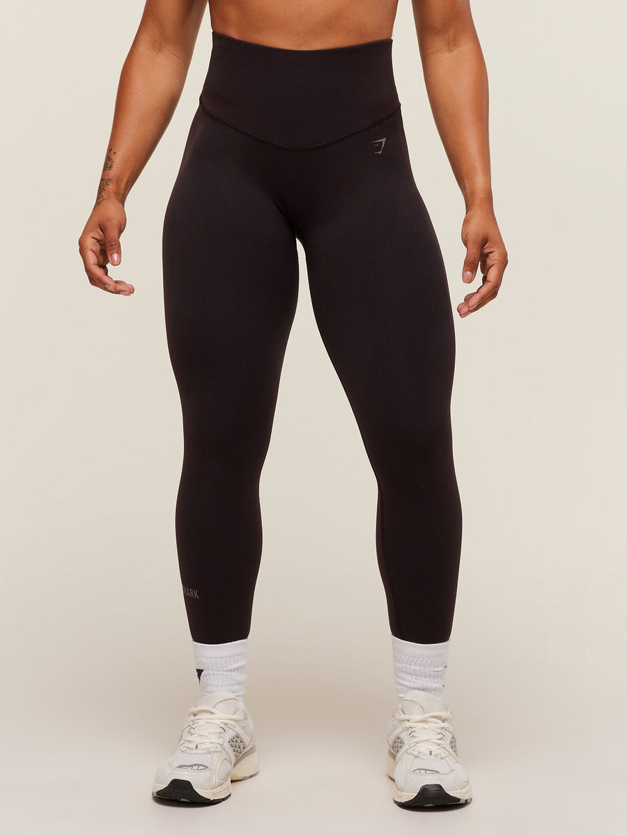 Gymshark Activate Seamless Leggings — Plum Brown — 1