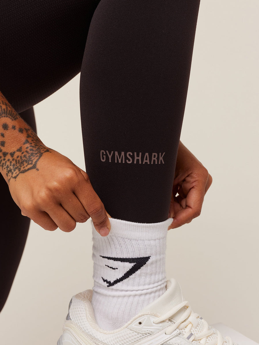 Gymshark Activate Seamless Leggings — Plum Brown — 6