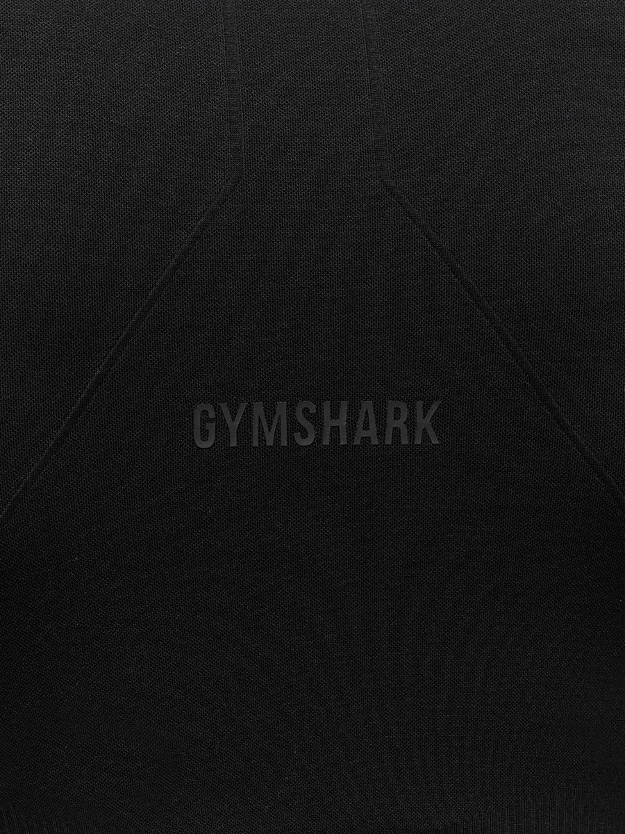Gymshark Activate Long Sleeve Crop Top — Black — 6