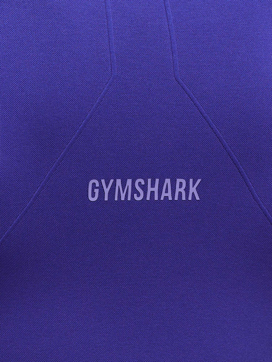 Gymshark Activate Long Sleeve Crop Top — Cobalt Purple — 6