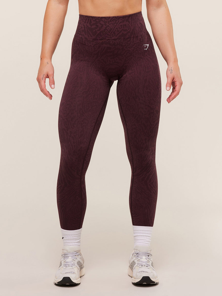 Gymshark Adapt Animal Seamless Leggings — Cherry Purple/Reset Pink — 1