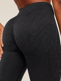 Gymshark Adapt Animal X Whitney Leggings — Black /  Asphalt Grey — 6