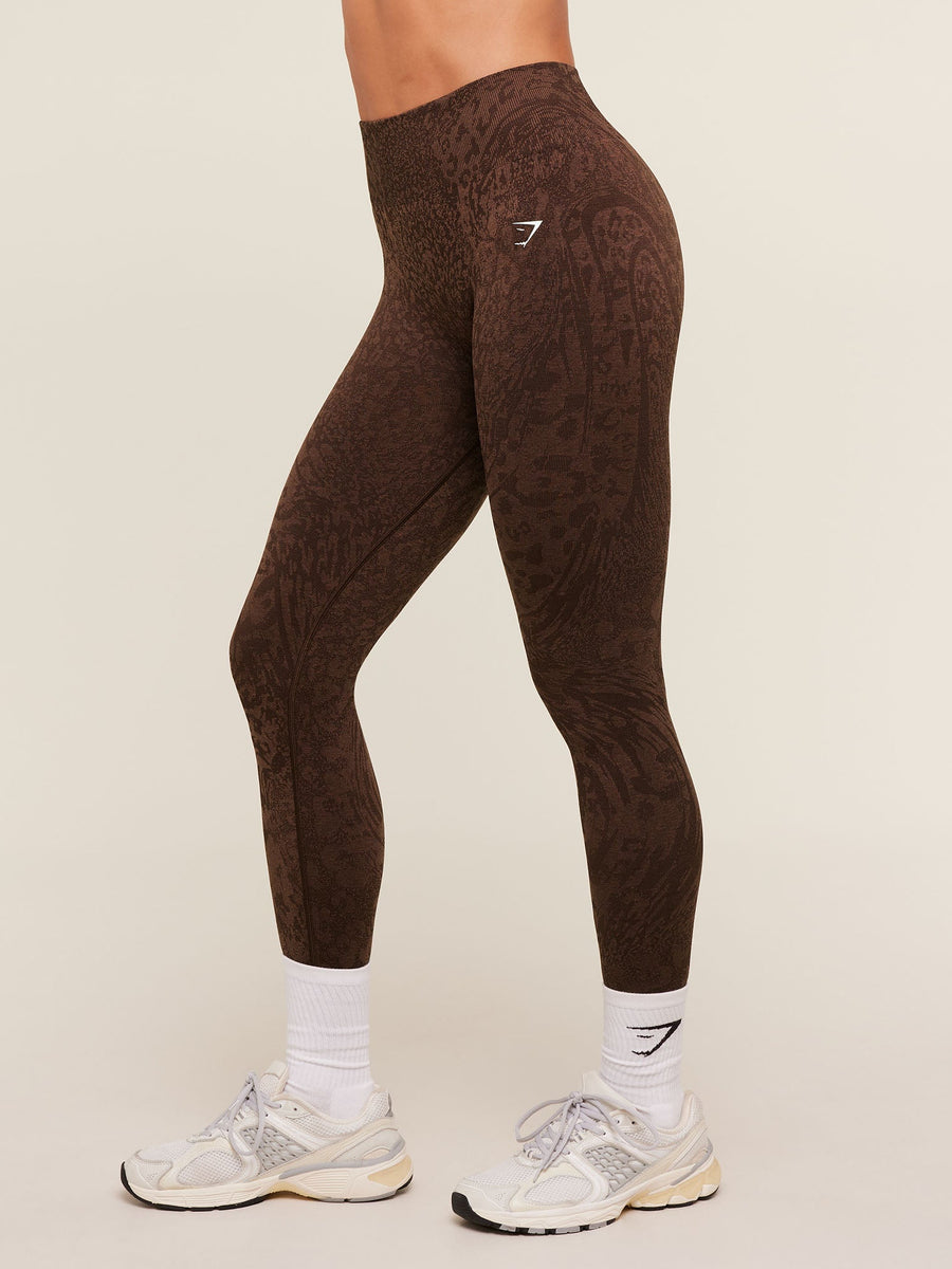 Gymshark Adapt Animal X Whitney Leggings — GS Archive Brown/GS Soft Brown — 4