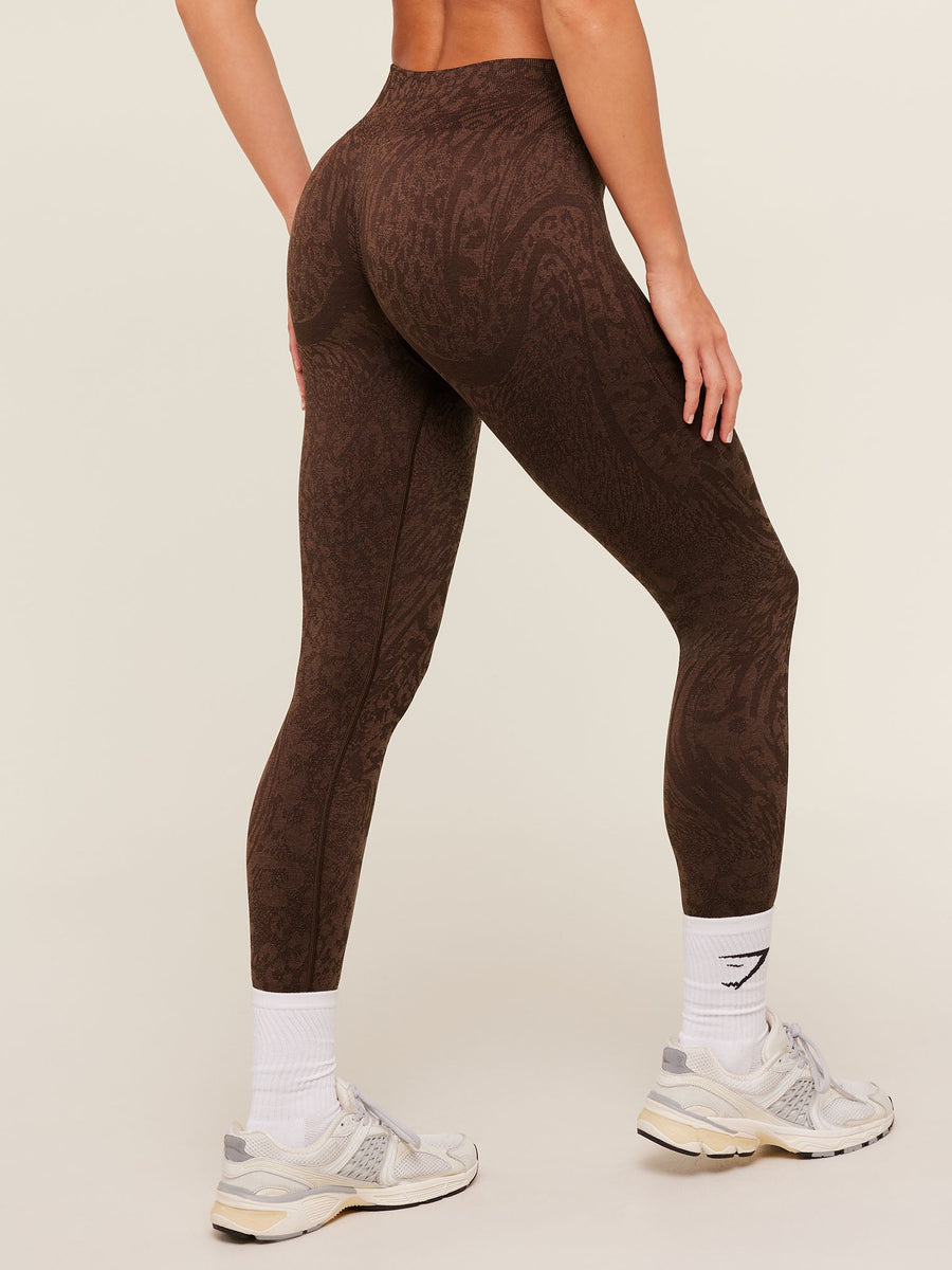 Gymshark Adapt Animal X Whitney Leggings — GS Archive Brown/GS Soft Brown — 3