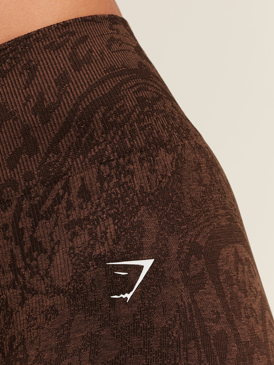 Gymshark Adapt Animal X Whitney Leggings — GS Archive Brown/GS Soft Brown — 7