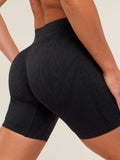 Gymshark Adapt Animal X Whitney Shorts — Black /  Asphalt Grey — 6