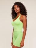 Gymshark Adapt Animal X Whitney Tank Top with Shelf — Energy Gelato Green /  Sorbet Yellow — 4