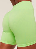 Gymshark Adapt Animal X Whitney Shorts — Energy Gelato Green /  Sorbet Yellow — 6