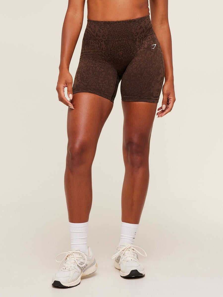 Gymshark Adapt Animal X Whitney Shorts — GS Archive Brown/GS Soft Brown — 1