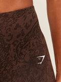 Gymshark Adapt Animal X Whitney Shorts — GS Archive Brown/GS Soft Brown — 7