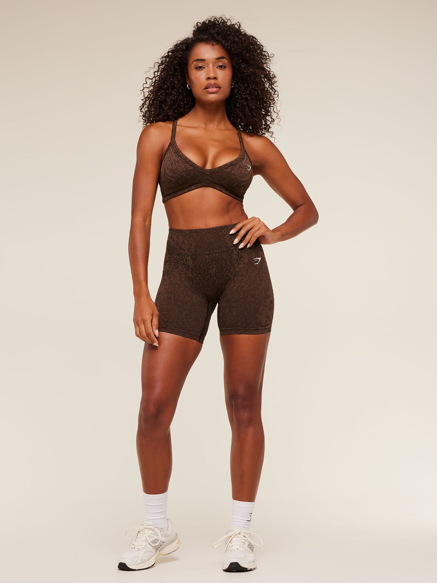 Gymshark Adapt Animal X Whitney Shorts — GS Archive Brown/GS Soft Brown — 5