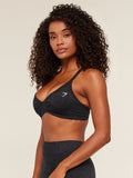 Gymshark Adapt Animal X Whitney Sports Bra — Black /  Asphalt Grey — 4
