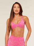 Gymshark Adapt Animal X Whitney Sports Bra — Electric Pink /  Sorbet Yellow — 1