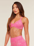 Gymshark Adapt Animal X Whitney Sports Bra — Electric Pink /  Sorbet Yellow — 4