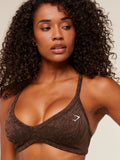 Gymshark Adapt Animal X Whitney Sports Bra — Archive Brown /  Soft Brown — 6