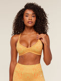 Gymshark Adapt Animal X Whitney Sports Bra — Sorbet Yellow /  Dayglow Peach — 1