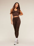 Gymshark Adapt Animal Tank Top with Shelf — Archive Brown/Soft Brown — 5