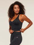 Gymshark Adapt Animal X Whitney Tank Top with Shelf — Black /  Asphalt Grey — 4