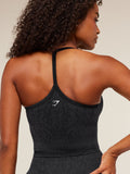Gymshark Adapt Animal X Whitney Tank Top with Shelf — Black /  Asphalt Grey — 7