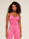 Gymshark Adapt Animal X Whitney Tank Top with Shelf — Electric Pink /  Sorbet Yellow — 1