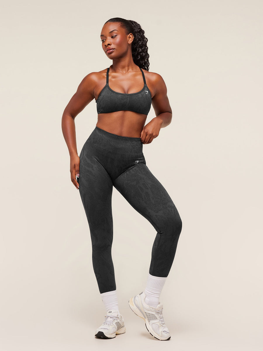 Gymshark Adapt Camo Seamless Leggings — Asphalt Grey/Black — 4