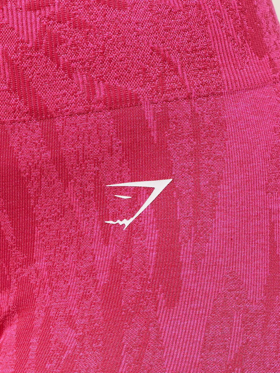 Gymshark Adapt Camo Seamless Leggings — Build Pink/Energy Pink — 6