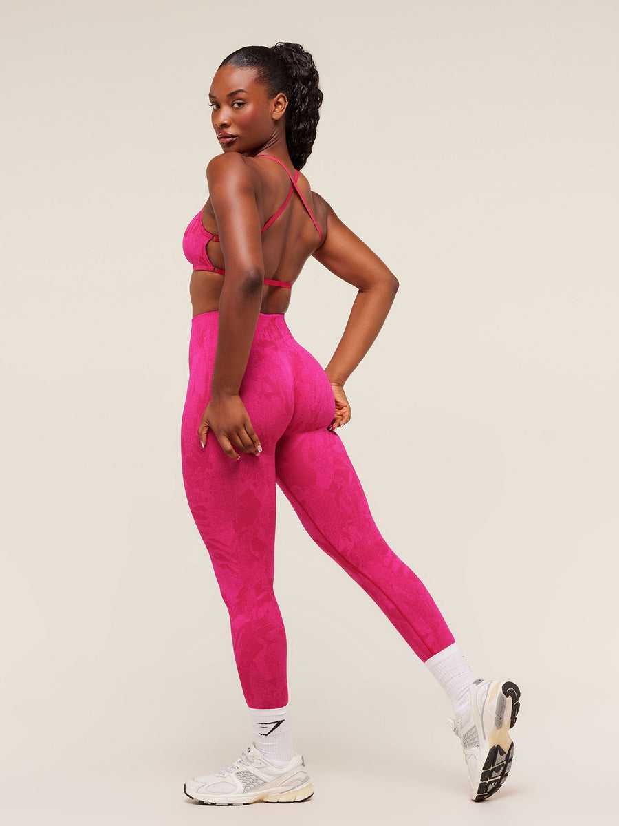 Gymshark Adapt Camo Seamless Leggings — Build Pink/Energy Pink — 4
