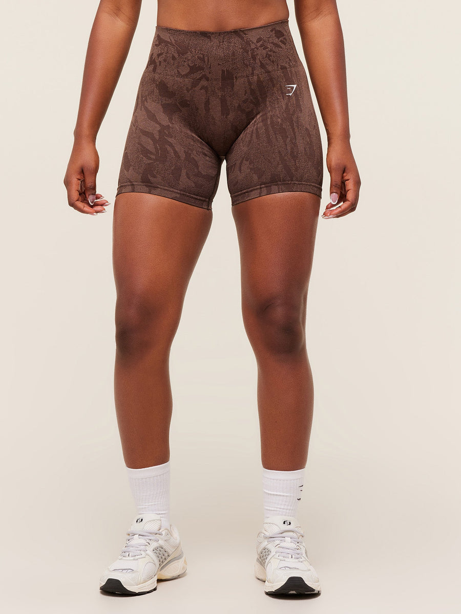 Gymshark Adapt Camo Seamless Shorts — Archive Brown/Soft Brown — 1
