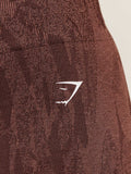 Gymshark Adapt Camo Seamless Shorts — Archive Brown/Soft Brown — 6