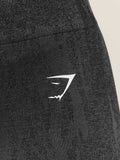 Gymshark Adapt Camo Seamless Shorts — Asphalt Grey/Black — 6