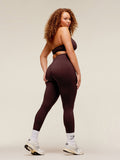 Gymshark Adapt Fleck x Whitney Leggings — Cherry Purple/Rich Maroon — 6