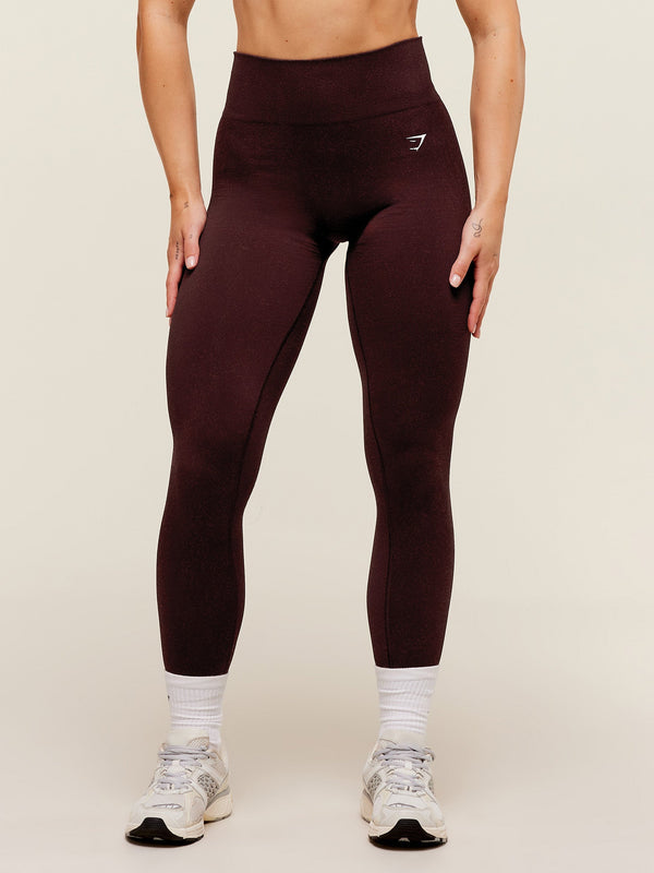 Gymshark Adapt Fleck x Whitney Leggings — Cherry Purple/Rich Maroon