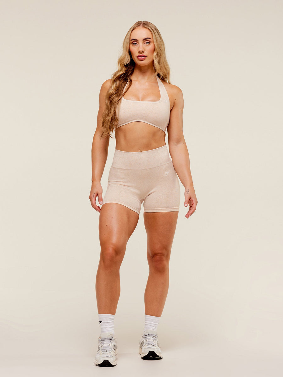 Gymshark Adapt Fleck Seamless Shorts — Coconut White — 5