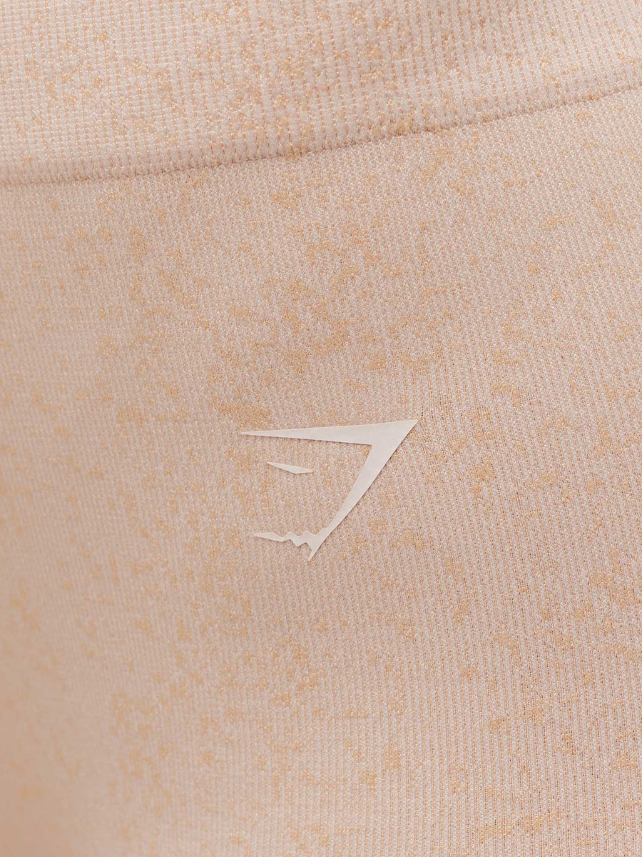 Gymshark Adapt Fleck Seamless Shorts — Coconut White — 7
