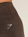 Gymshark Adapt Fleck Seamless Shorts — Archive Brown/Lifestyle Brown — 8
