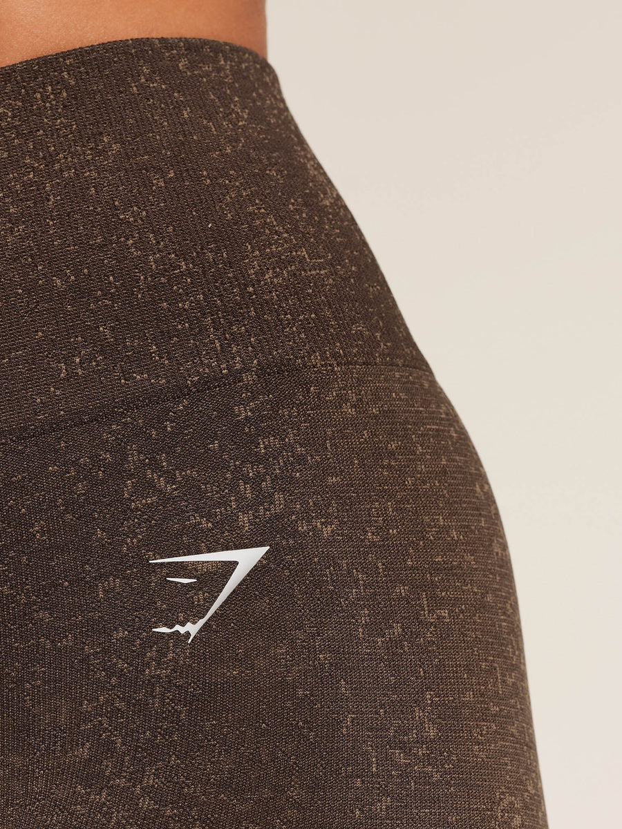 Gymshark Adapt Fleck Seamless Shorts — Archive Brown/Lifestyle Brown — 8