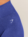 Gymshark Adapt Fleck Seamless Shorts — Force Blue/Steady Purple — 6