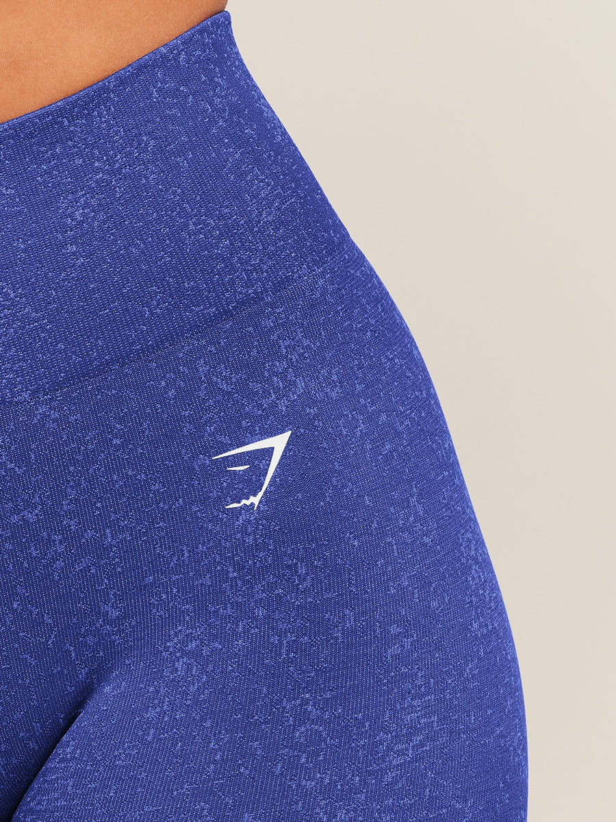 Gymshark Adapt Fleck Seamless Shorts — Force Blue/Steady Purple — 6