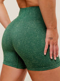 Gymshark Adapt Fleck Seamless Shorts — Lift Green/Clay Green — 5