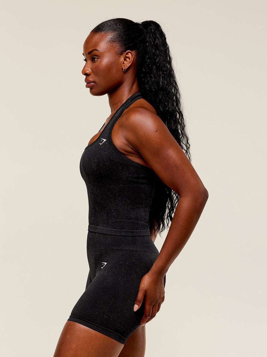 Gymshark Adapt Fleck x Whitney Tank With Shelf — Black — 3