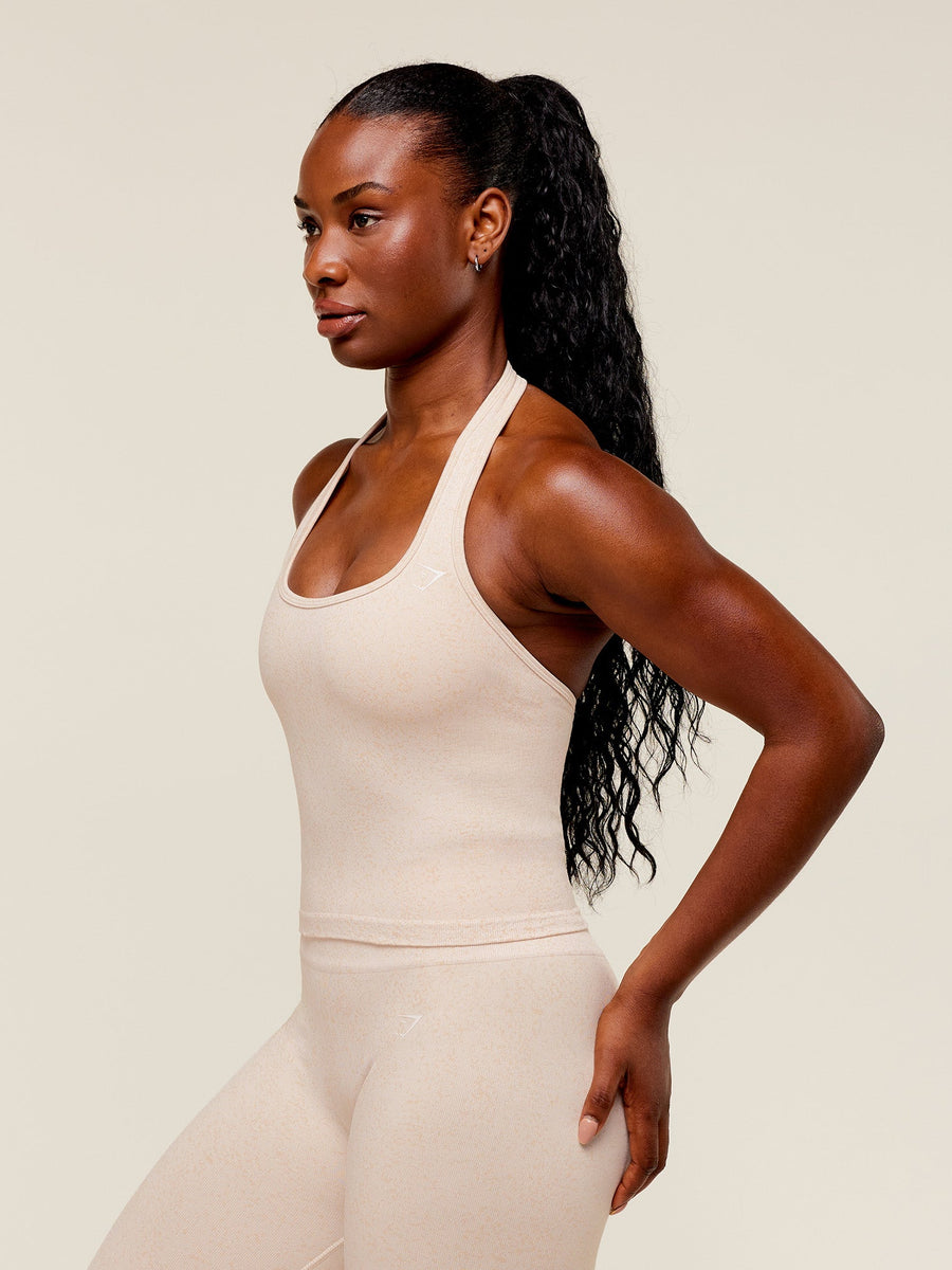 Gymshark Adapt Fleck x Whitney Tank With Shelf — Coconut White — 3