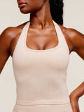 Gymshark Adapt Fleck x Whitney Tank With Shelf — Coconut White — 5