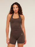 Gymshark Adapt Fleck x Whitney Tank With Shelf — Archive Brown/Lifestyle Brown — 1
