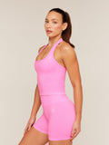 Gymshark Adapt Fleck x Whitney Tank With Shelf — Focus Pink/Tinted White — 4