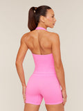 Gymshark Adapt Fleck x Whitney Tank With Shelf — Focus Pink/Tinted White — 3