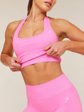 Gymshark Adapt Fleck x Whitney Tank With Shelf — Focus Pink/Tinted White — 5