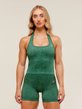 Gymshark Adapt Fleck x Whitney Tank With Shelf — Lift Green/Clay Green — 2