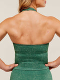 Gymshark Adapt Fleck x Whitney Tank With Shelf — Lift Green/Clay Green — 8