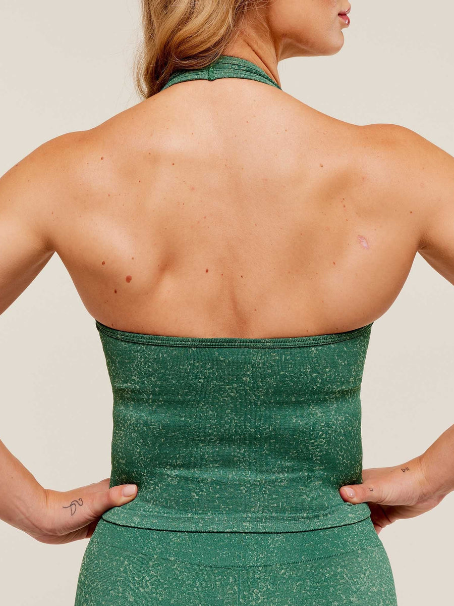 Gymshark Adapt Fleck x Whitney Tank With Shelf — Lift Green/Clay Green — 8
