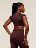 Gymshark Adapt Fleck x Whitney Short Sleeve Crop Top — Cherry Purple/Rich Maroon — 3